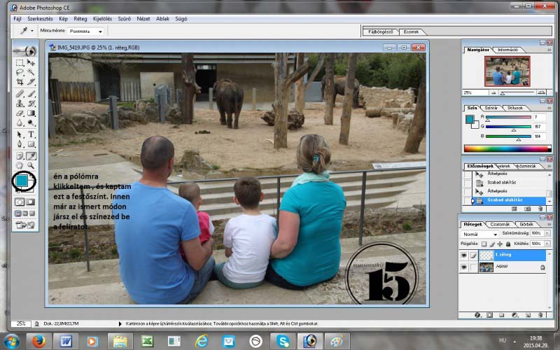 Feliratok színezése egyszerűen és gyorsan