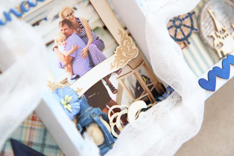 Shadowbox tengerész stílusban