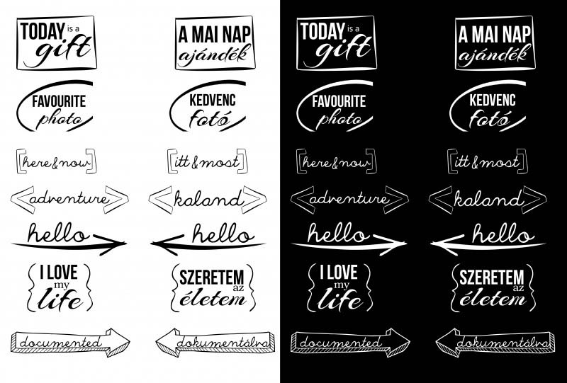 PNG feliratok fotókra Photoshoppal