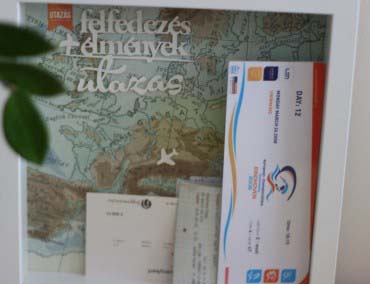 Térképes shadow box