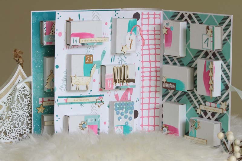 Adventi naptár DIY, röpke két óra (!) alatt