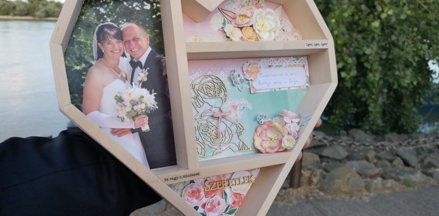 Esküvős shadow box